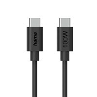 Hama USB-C 2.0 kabel, 1,5 m, 100 W, Ecosential