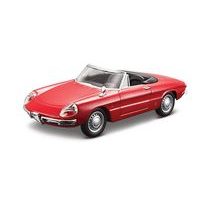 Bburago Bburago - Auta HOBBY, Alfa Romeo Spider (1966), červená, 1:32