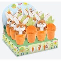 NICI NICI DISPLAY plyš Králíček v mrkvičce 15cm, 12 ks