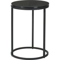 H & S COLLECTION Odkládací stolek sada 2 ks černá 40+50 cm KO-KR8200410