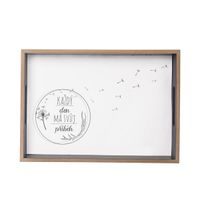 podnos 53x30cm, zkos.granit bílý, -30+70°C