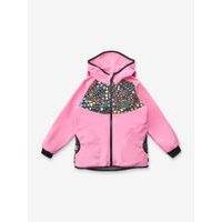 Dětská softshellová bunda s fleecem Basic, Růžová, Zahrada
