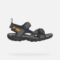Khaki pánské sandály Geox Terreno + Grip