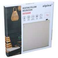 ALPINA Elektrický vyhřívaný podsedák venkovní USB 45 x 45 cm šedá ED-244061