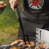 vidlice 46cm BBQ GURU, černá, grilovací, kov černý