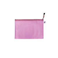 Obálka se zipem síťovaná A5 růžová