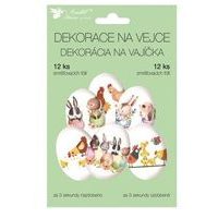 sada k dekor. vajec, ZVÍŘÁTKA velikon., 12ks, smršt.fólie
