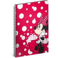 Spirálový blok Minnie – Red, linkovaný, A5 Baagl