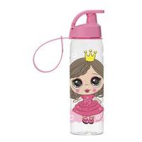 láhev 0,50l PRINCEZNA, růžová, TRITAN, nápitka, kryt, dětská, plast