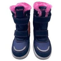 Dívčí zimní boty s membránou Richter modré s hvězdou