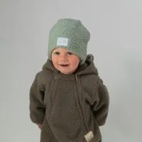 ESITO | Zimní čepice Teddy fleece double Olive - olivová / 34