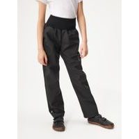 Unuo, Dětské softshellové kalhoty s fleecem Simple, Černá