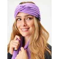 Unuo Čelenka pletená Twist, Lila