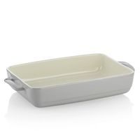 KELA Zapékací mísa keramická MALIN 37,5 x 22 cm šedá KL-15293