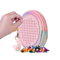 PIXIE CREW PIXIE CREW Kapsa kruh, růžová, Srdce a tlapky 50 pixelů