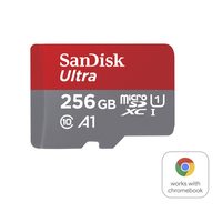 SanDisk Ultra microSDXC card for Chromebooks 256 GB, 150 MB/s, UHS-I, s adaptérem