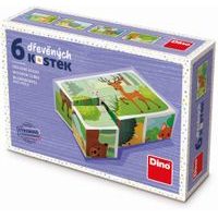 LESNÍ ZVÍŘÁTKA 6 Dřevěné kostky