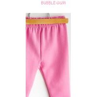 Termo legíny dívčí jednobarevné bubble gum
