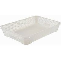 košík A4 MINI transpar., 36x26,5x7cm, plast