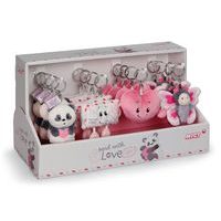 NICI NICI DISPLAY klíčenky Love 7cm assort, 4 druhy,16ks