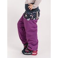 Unuo Dětské zimní rostoucí oteplovačky Polar, Lila, Jednorožci