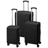 PROWORLD Sada cestovních kufrů 3 ks 50 / 60 / 70cm černá KO-DG4700050