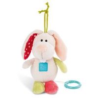 NICI NICI MFN plyš Králíček na zavěšení s hracím strojkem, 18cm