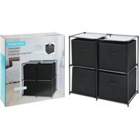 HOMESTYLING Úložný regál se 4 boxy KO-C80652640