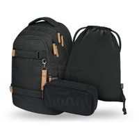 BAAGL SET 3 Skate max Darkness: batoh, penál, sáček