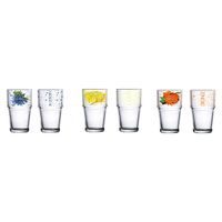 TORO SKLENICE 350ML DEKOR OVOCE 3ASS. SKLO