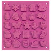 TORO FORMA SILIKONOVÁ VÁNOČNÍ 25KS RŮŽOVÁ 17,8X18,7X1,3_hamashop