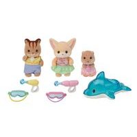 Sylvanian family 3 kamarádi ze školky v bazénu