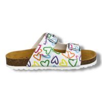 Dívčí pantofle LICO Bioline Heart weiss