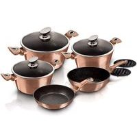 BERLINGERHAUS Sada nádobí s odnímatelnou rukojetí 9 ks Burgundy Metallic Line BH-6145