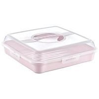 box PARTY-Enrico, 34,5x34,5x10,5cm, sev.růž., plast