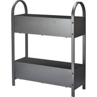 PROGARDEN Truhlík dvoupatrový ve stojanu 60 x 22,5 x 75 cm tmavě šedý KO-X73000010