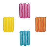 Bestway Nafukovací polštář, mix barev (žlutá, oranžová, zelená, růžová), 38x25x5 cm