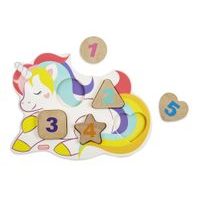 Little Tikes Wooden Critters Dřevěné puzzle s čísly, 3 druhy