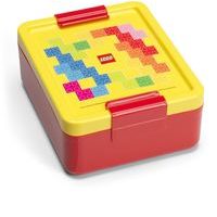LEGO Brick box na svačinu - červená/žlutá