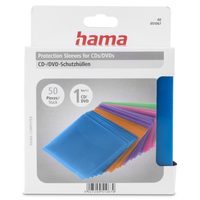 Hama ochranné obaly pro CD/DVD, polypropylen, mix barev, balení 50 ks (cena za balení)