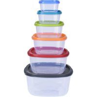 box-sada 6ks, (0,2/0,4/0,7/1,2/2/3,3l), barevný, plast