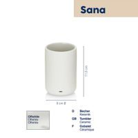 KELA Dávkovač mýdla Sana keramický 300 ml bílá KL-24530