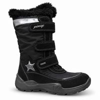 Primigi GORE-TEX dívčí zimní boty černé se stříbrnou hvězdou