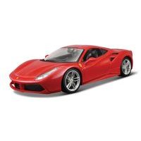 Bburago Bburago - RACE+PLAY, FERRARI, 488 GTB, červená, 1:18
