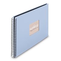 Hama album klasické spirálové FINE ART 36x32 cm, 50 stran, lagoon, černé listy