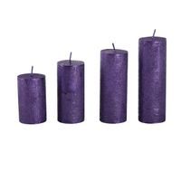 Provence SVÍČKY ADVENTNÍ 4KS, FIALOVÉ_hamashop