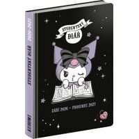 NOTIQUE Studentský diář Kuromi (září 2026 – prosinec 2027), 9,8 x 14,5 cm