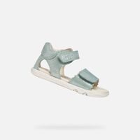 Tyrkysové dívčí barefoot sandály Geox Sandal Steppieup