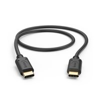 Hama kabel USB-C 2.0 typ C-C 0,5 m, černý