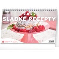NOTIQUE Stolní kalendář Sladké recepty 2027, 23,1 x 14,5 cm